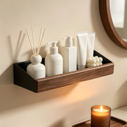 Metal & Wooden Shelf 30 cm